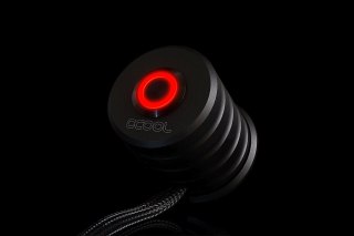 Alphacool Przycisk zasilania z przyciskiem 19mm Podświetlany na czerwono - Głęboka czerń