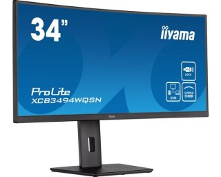 Monitor iiyama ProLite XCB3494WQSN-B5 LED display 86,4 cm (34") 3440 x 1440 px UltraWide Quad HD Czarny