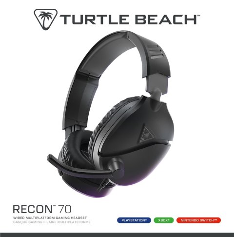 Turtle Beach Recon 70 Zestaw słuchawkowy Przewodowa Opaska na głowę Gaming Czarny