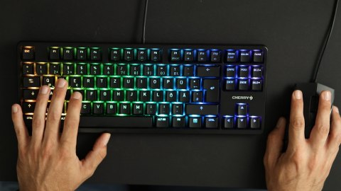 CHERRY G80-3000N RGB TKL klawiatura Uniwersalne USB QWERTZ Niemiecki Czarny CHERRY G80-3000N RGB TKL klawiatura Uniwersalne USB QWERTZ Niemiecki Czarny