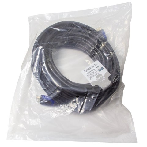 LogiLink CH0066 kabel HDMI 10 m HDMI Typu A (Standard) Czarny LogiLink CH0066 kabel HDMI 10 m HDMI Typu A (Standard) Czarny