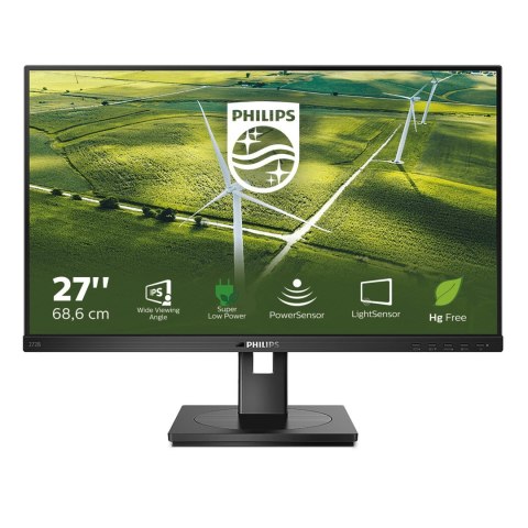 Philips B Line 272B1G/00 LED display 68,6 cm (27") 1920 x 1080 px Full HD Czarny Philips B Line 272B1G/00 LED display 68,6 cm (27") 1920 x 1080 px Full HD Czarny