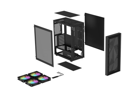 NATEC OBUDOWA GAMINGOWA GENESIS DIAXID 605 ARGB MIDI TOWER USB-C Z OKNEM CZARNA NATEC OBUDOWA GAMINGOWA GENESIS DIAXID 605 ARGB MIDI TOWER USB-C Z OKNEM CZARNA