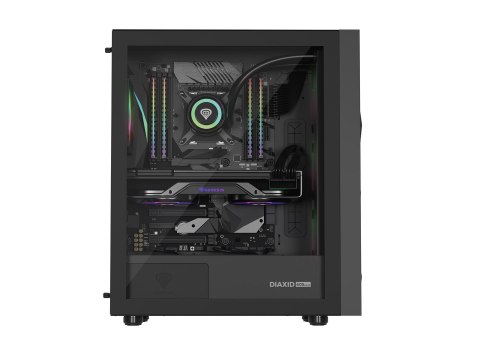 NATEC OBUDOWA GAMINGOWA GENESIS DIAXID 605 ARGB MIDI TOWER USB-C Z OKNEM CZARNA NATEC OBUDOWA GAMINGOWA GENESIS DIAXID 605 ARGB MIDI TOWER USB-C Z OKNEM CZARNA
