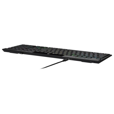 Corsair K100 RGB AIR klawiatura Gaming USB + RF Wireless + Bluetooth QWERTZ Niemiecki Czarny Corsair K100 RGB AIR klawiatura Gaming USB + RF Wireless + Bluetooth QWERTZ Niemiecki Czarny
