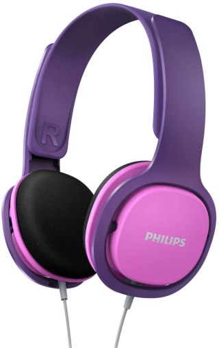 Słuchawki Na głowę PHILIPS SHK2000 Różowo-fioletowy (3.5 mm wtyk/Różowo-fioletowy)