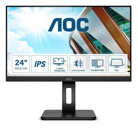 AOC 24P2Q LED display 60,5 cm (23.8") 1920 x 1080 px Full HD Czarny AOC 24P2Q LED display 60,5 cm (23.8") 1920 x 1080 px Full HD Czarny
