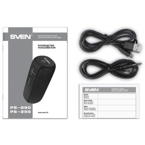 SVEN GŁOŚNIK BLUETOOTH PS-295 SVEN GŁOŚNIK BLUETOOTH PS-295