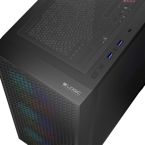 LOGIC OBUDOWA DART PRO ARGB MIDI USB TYPE-C CZARNA LOGIC OBUDOWA DART PRO ARGB MIDI USB TYPE-C CZARNA