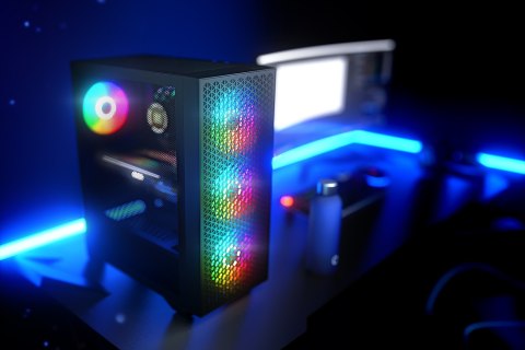 LOGIC OBUDOWA DART PRO ARGB MIDI USB TYPE-C CZARNA LOGIC OBUDOWA DART PRO ARGB MIDI USB TYPE-C CZARNA