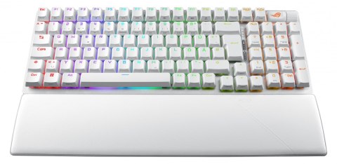 ASUS ROG Strix Scope II 96 Wireless klawiatura Gaming USB + RF Wireless + Bluetooth QWERTZ Niemiecki Biały ASUS ROG Strix Scope II 96 Wireless klawiatura Gaming USB + RF Wireless + Bluetooth QWERTZ Niemiecki Biały