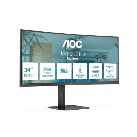 MONITOR AOC LED 34" CU34V5C/BK MONITOR AOC LED 34" CU34V5C/BK