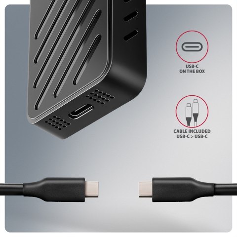 Obudowa zewnętrzna Axagon EEM2-20G do dysków M.2 NVMe / USB-C 3.2 Obudowa zewnętrzna Axagon EEM2-20G do dysków M.2 NVMe / USB-C 3.2