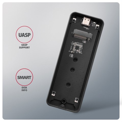 Obudowa zewnętrzna Axagon EEM2-20G do dysków M.2 NVMe / USB-C 3.2 Obudowa zewnętrzna Axagon EEM2-20G do dysków M.2 NVMe / USB-C 3.2