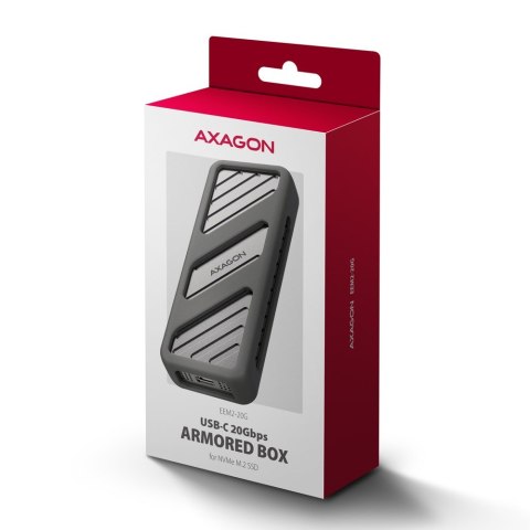 Obudowa zewnętrzna Axagon EEM2-20G do dysków M.2 NVMe / USB-C 3.2 Obudowa zewnętrzna Axagon EEM2-20G do dysków M.2 NVMe / USB-C 3.2