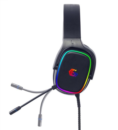 GEMBIRD GAMINGOWY ZESTAW SŁUCHAWKOWY 7.1 NA USB Z PODŚWIETLENIEM RGB GEMBIRD GAMINGOWY ZESTAW SŁUCHAWKOWY 7.1 NA USB Z PODŚWIETLENIEM RGB