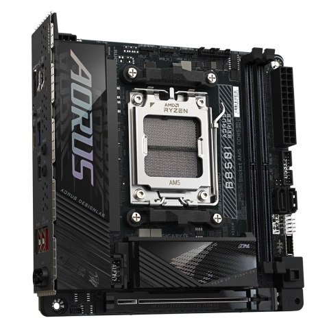 GIGABYTE B850I AORUS PRO płyta główna AMD B850 Gniazdo AM5 mini ITX GIGABYTE B850I AORUS PRO płyta główna AMD B850 Gniazdo AM5 mini ITX