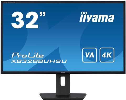 Iiyama ProLite XB3288UHSU-B5 monitor komputerowy 80 cm (31.5") 3840 x 2160 px 4K Ultra HD LCD Czarny Iiyama ProLite XB3288UHSU-B5 monitor komputerowy 80 cm (31.5") 3840 x 2160 px 4K Ultra HD LCD Czarny