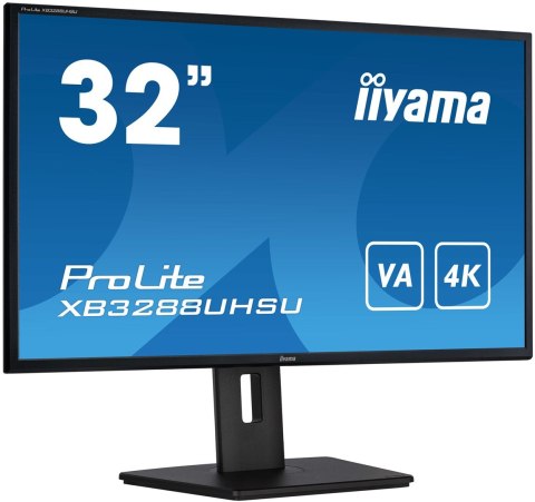 Iiyama ProLite XB3288UHSU-B5 monitor komputerowy 80 cm (31.5") 3840 x 2160 px 4K Ultra HD LCD Czarny Iiyama ProLite XB3288UHSU-B5 monitor komputerowy 80 cm (31.5") 3840 x 2160 px 4K Ultra HD LCD Czarny