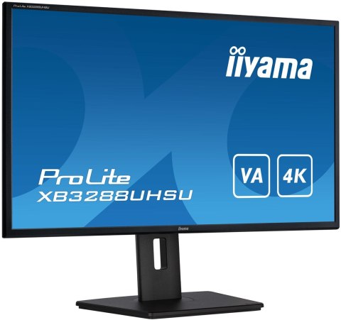 Iiyama ProLite XB3288UHSU-B5 monitor komputerowy 80 cm (31.5") 3840 x 2160 px 4K Ultra HD LCD Czarny Iiyama ProLite XB3288UHSU-B5 monitor komputerowy 80 cm (31.5") 3840 x 2160 px 4K Ultra HD LCD Czarny