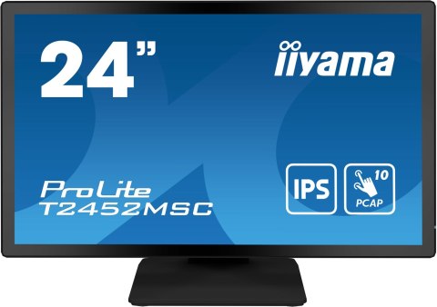 Iiyama ProLite T2452MSC-B1 monitor komputerowy 60,5 cm (23.8") 1920 x 1080 px Full HD LCD Ekran dotykowy Przeznaczony dla wielu Iiyama ProLite T2452MSC-B1 monitor komputerowy 60,5 cm (23.8") 1920 x 1080 px Full HD LCD Ekran dotykowy Przeznaczony dla wielu