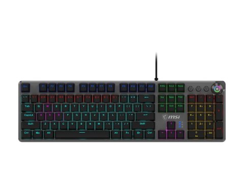 Klawiatura gamingowa czarna US/FORGE GK310 RED MSI Klawiatura gamingowa czarna US/FORGE GK310 RED MSI