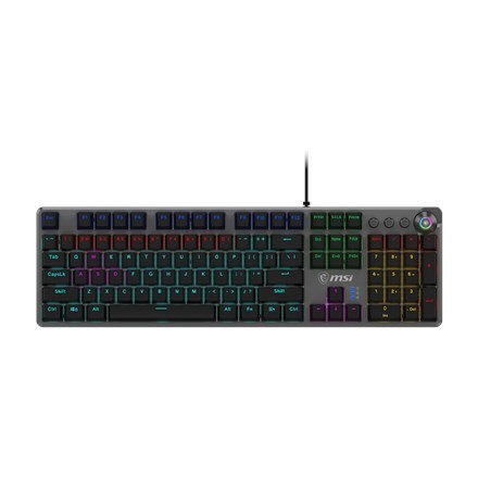 Klawiatura gamingowa czarna US/FORGE GK310 RED MSI Klawiatura gamingowa czarna US/FORGE GK310 RED MSI