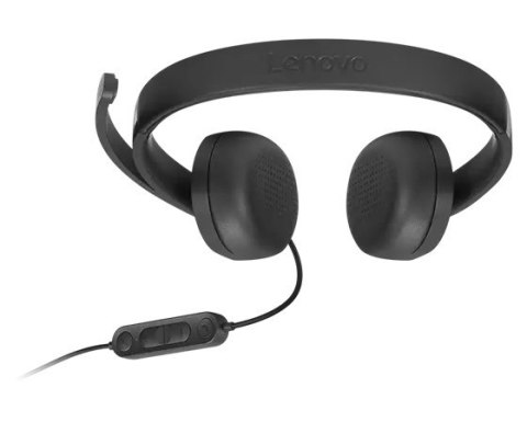 Lenovo 4XD1P83425 słuchawki/zestaw słuchawkowy Przewodowa Opaska na głowę Połączenia/muzyka USB Typu-A Czarny Lenovo 4XD1P83425 słuchawki/zestaw słuchawkowy Przewodowa Opaska na głowę Połączenia/muzyka USB Typu-A Czarny