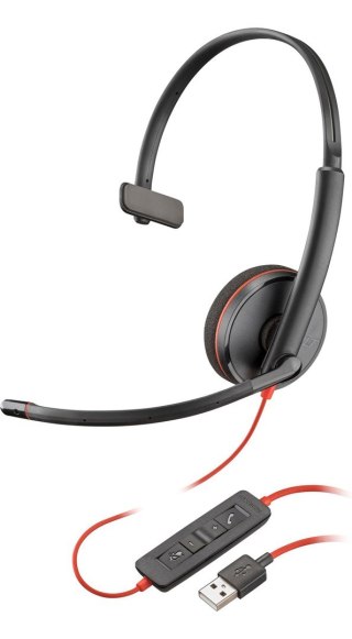 Poly Blackwire C3210 USB-A Black Headset (Bulk)