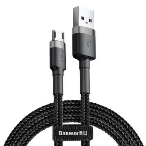 BASEUS KABEL USB DO MICRO USB CAFULE 2.4A 0.5M (SZARO-CZARNY) BASEUS KABEL USB DO MICRO USB CAFULE 2.4A 0.5M (SZARO-CZARNY)