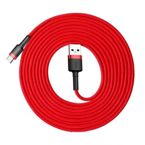 BASEUS KABEL USB DO USB-C CAFULE 2A 3M (CZERWONY) BASEUS KABEL USB DO USB-C CAFULE 2A 3M (CZERWONY)