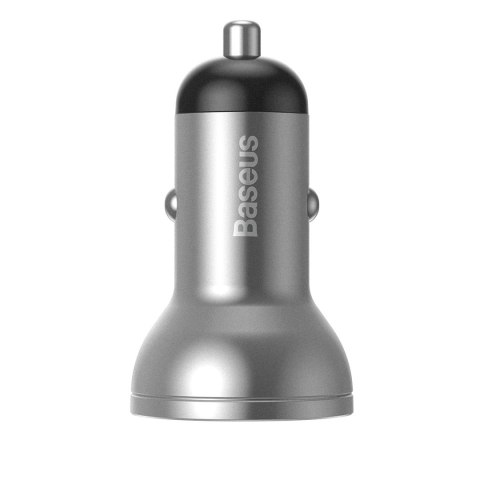 BASEUS ŁADOWARKA SAMOCHODOWA CCBX-0S Z WYŚWIETLACZEM, 2X USB, 4,8A, 24W SREBRNA BASEUS ŁADOWARKA SAMOCHODOWA CCBX-0S Z WYŚWIETLACZEM, 2X USB, 4,8A, 24W SREBRNA