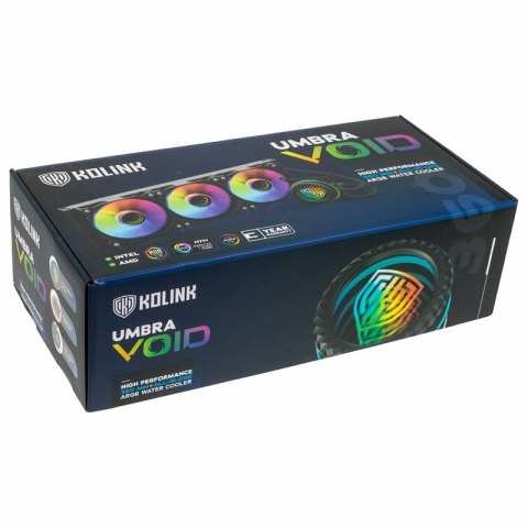 Kolink Umbra Void 360 AIO Procesor Zestaw do chłodzenia płynami 12 cm Czarny 3 szt. Kolink Umbra Void 360 AIO Procesor Zestaw do chłodzenia płynami 12 cm Czarny 3 szt.