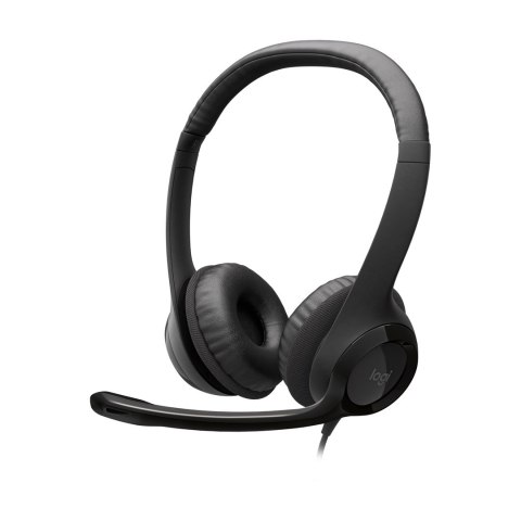 Zestaw słuchawkowy Logitech H390 Przewodowa Opaska na głowę Biuro/centrum telefoniczne USB Typu-A Czarny Zestaw słuchawkowy Logitech H390 Przewodowa Opaska na głowę Biuro/centrum telefoniczne USB Typu-A Czarny
