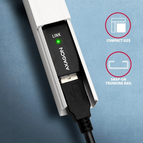Axagon ADR-220 USB 2.0 A-M -> A-F active extension/repeater cable 20m - Kabel - Digital/Daten kabel USB USB A Czarny Axagon ADR-220 USB 2.0 A-M -> A-F active extension/repeater cable 20m - Kabel - Digital/Daten kabel USB USB A Czarny