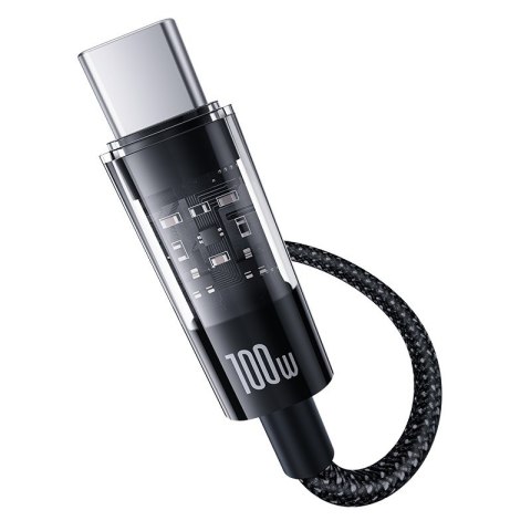 Kabel Baseus Gem Typ C-Typc C 100W 2m (czarny) Kabel Baseus Gem Typ C-Typc C 100W 2m (czarny)