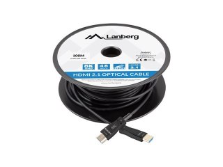 LANBERG KABEL HDMI M/M V2.1 100M 8K OPTYCZNY AOC