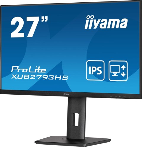 Monitor IIYAMA 68,5 cm (27 cali) XUB2793HS-B7 16:9 HDMI+DP IPS Lift Monitor IIYAMA 68,5 cm (27 cali) XUB2793HS-B7 16:9 HDMI+DP IPS Lift