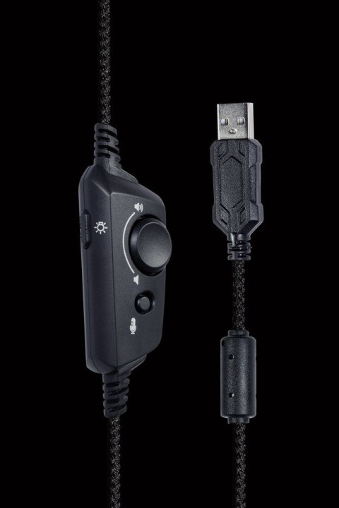GEMBIRD GAMINGOWY ZESTAW SŁUCHAWKOWY 7.1 NA USB Z PODŚWIETLENIEM RGB GEMBIRD GAMINGOWY ZESTAW SŁUCHAWKOWY 7.1 NA USB Z PODŚWIETLENIEM RGB