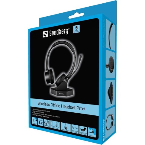 Słuchawki biurowe Sandberg Bluetooth Office Pro+ Słuchawki biurowe Sandberg Bluetooth Office Pro+