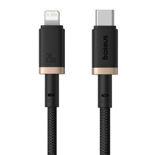 Kabel Baseus Dura Typ C 20W 2m (czarno-złoty)