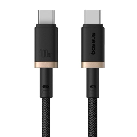 Kabel Baseus Dura Typ C-Typ C 100W 2m (czarno-złoty) Kabel Baseus Dura Typ C-Typ C 100W 2m (czarno-złoty)