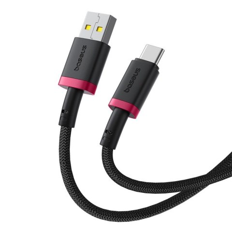 Kabel Baseus Dura USB-Typ C 60W 2m (czerwono-czarny) Kabel Baseus Dura USB-Typ C 60W 2m (czerwono-czarny)