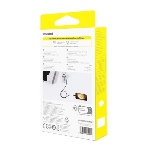 Kabel Baseus Dura USB-Typ C 60W 2m (czerwono-czarny) Kabel Baseus Dura USB-Typ C 60W 2m (czerwono-czarny)