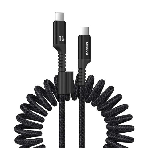 Kabel Baseus Fish-Eye Typ C-Typ C 100W 1m (czarny) Kabel Baseus Fish-Eye Typ C-Typ C 100W 1m (czarny)