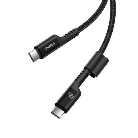 Kabel Baseus Fish-Eye Typ C-Typ C 100W 1m (czarny) Kabel Baseus Fish-Eye Typ C-Typ C 100W 1m (czarny)