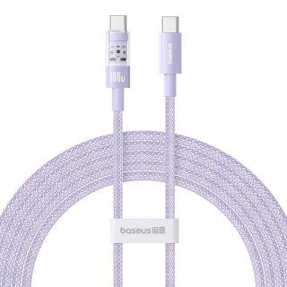 Kabel Baseus Gem Typ C-Typc C 100W 2m (fioletowy)