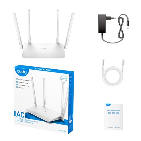 Router CUDY WR1300 LAN Gigabit AC1200 Dual Band WiFi Mesh Router CUDY WR1300 LAN Gigabit AC1200 Dual Band WiFi Mesh