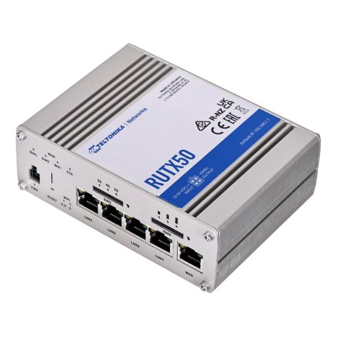 Teltonika RUTX50 | Profesjonalny przemysłowy router | 5G, Wi-Fi 5, Dual SIM, 5x RJ45 1000Mb/s