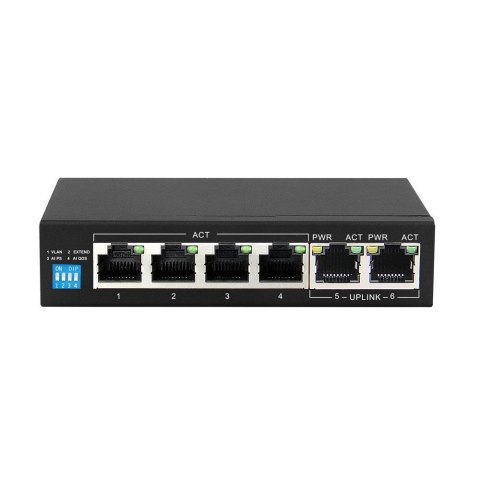 Extralink KRIOS Switch PoE 4x Gigabit PoE/PoE+, 2x Extralink KRIOS Switch PoE 4x Gigabit PoE/PoE+, 2x